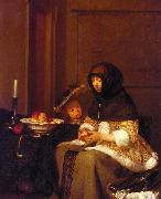 Gerard Ter Borch Woman Peeling Apples oil painting picture wholesale